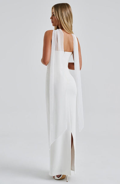 PEONY | GRACEFUL SATIN DRESS